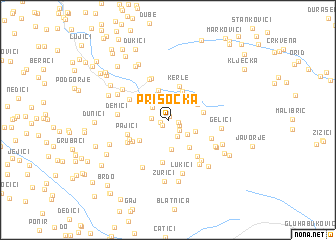 map of Prisočka