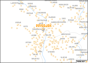 map of Prisojak