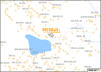 map of Prisoje