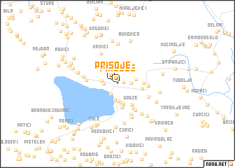 map of Prisoje