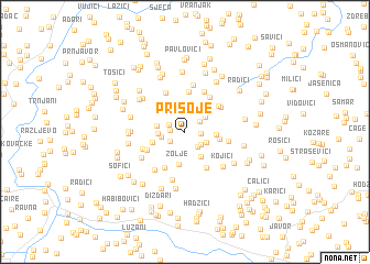 map of Prisoje