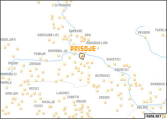 map of Prisoje