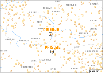 map of Prisoje