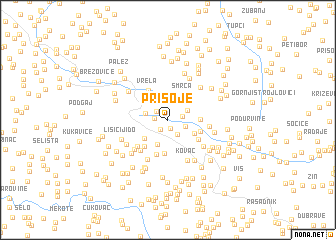 map of Prisoje