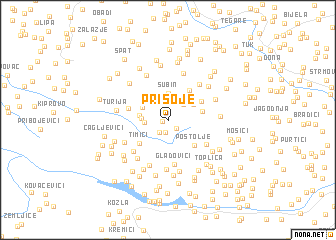 map of Prisoje