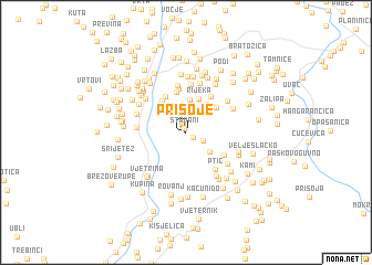 map of Prisoje