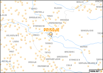 map of Prisoje