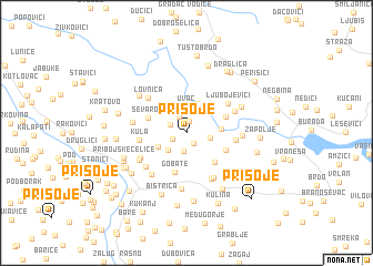 map of Prisoje