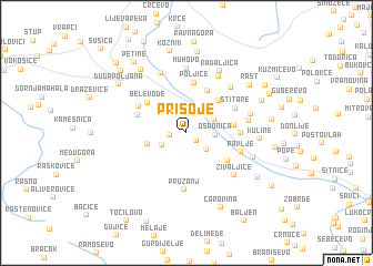 map of Prisoje