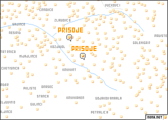 map of Prisoje