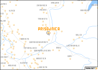 map of Prisojnica