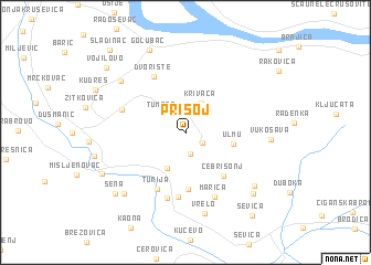 map of Prisoj