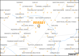 map of Prissey