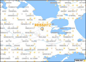 map of Prißvitz