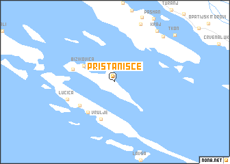 map of Pristanišće