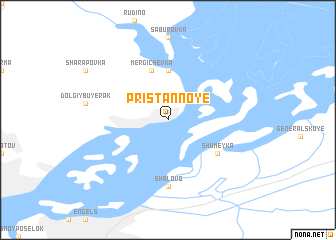 map of Pristannoye