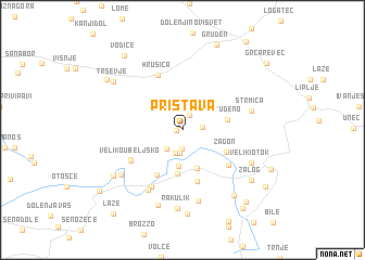 map of Pristava