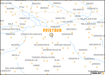 map of Pristava
