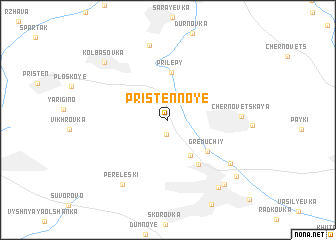map of Pristennoye