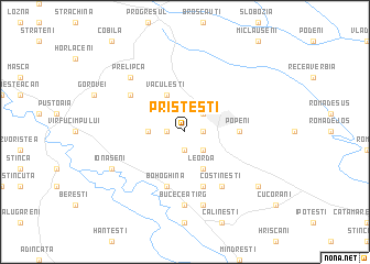 map of Pristeşti