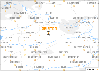 map of Priston