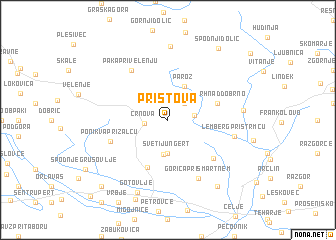 map of Pristova