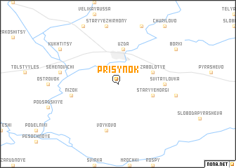 map of Prisynok