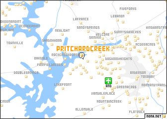 map of Pritchard Creek