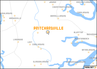map of Pritchardville