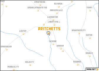 map of Pritchetts