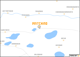 map of Pritchino