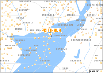 map of Prītīwāla