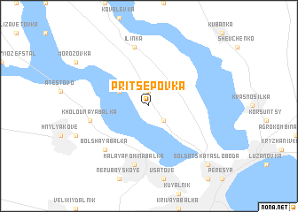 map of Pritsepovka