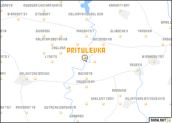 map of Pritulevka