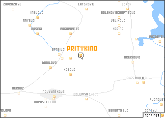 map of Pritykino