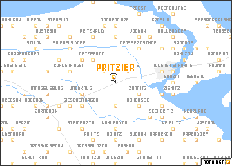 map of Pritzier