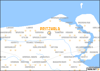 map of Pritzwald