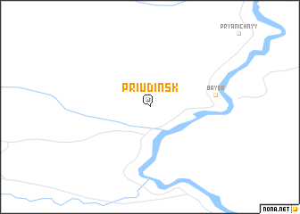 map of Priudinsk