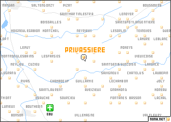 map of Privassière