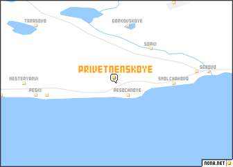 map of Privetnenskoye