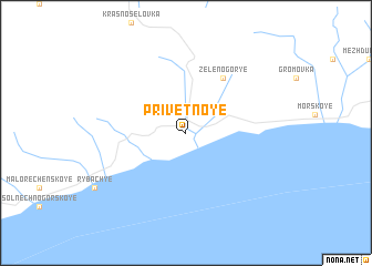 map of Privetnoye