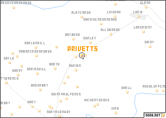 map of Privetts