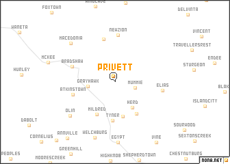 map of Privett