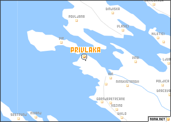 map of Privlaka