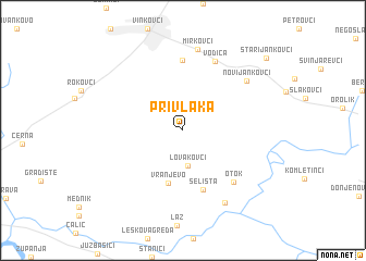 map of Privlaka