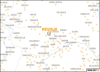 map of Privoje