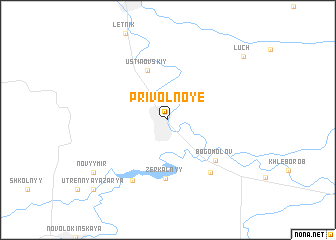 Privol'noye (Russia) map - nona.net