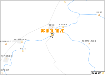 map of Privolʼnoye