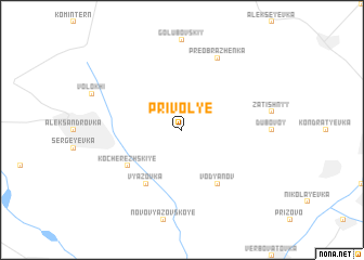 map of Privolʼye