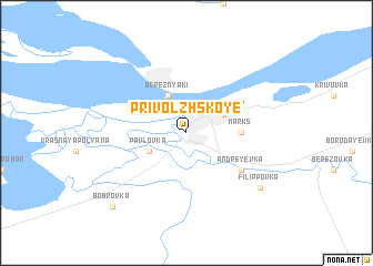 map of Privolzhskoye